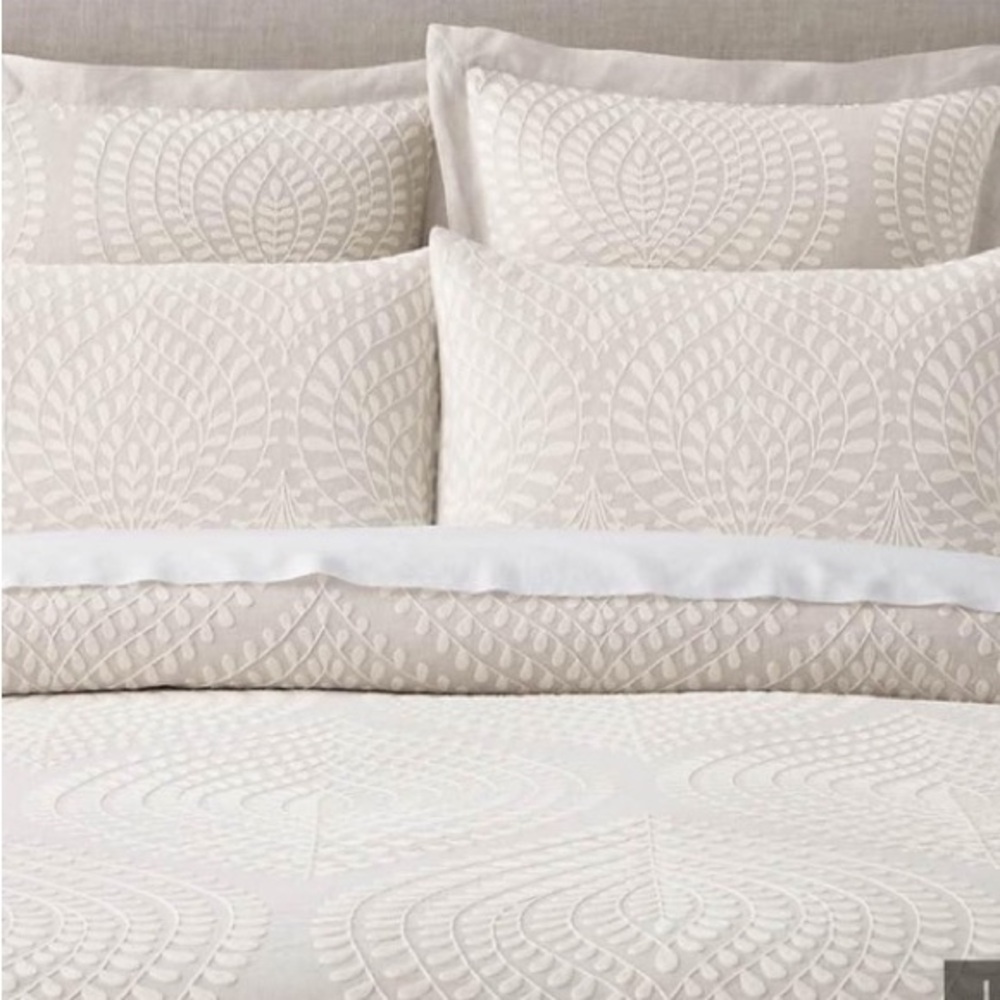 Restoration Hardware Palmetto Embroidered Duvet Cover